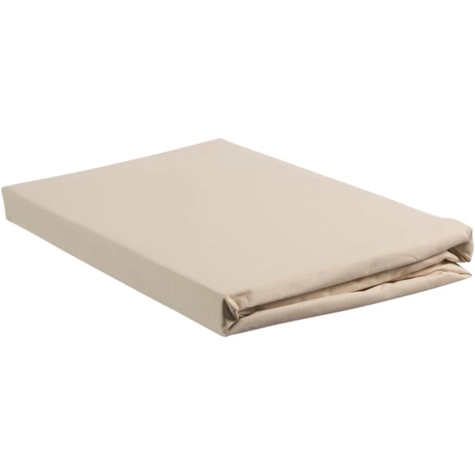 Mysterie Consequent Voeding Hoeslaken Percale Topper Natural 180x200